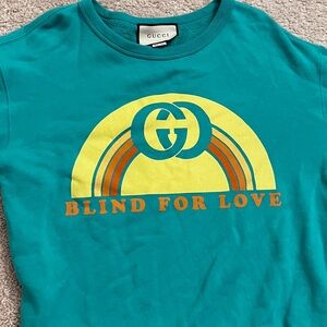 Gucci Kids Teal Sweater - Blind for Love